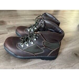 Timberland Big A1798 Unisex Brown Lace Up Beef & Broccoli Field Boots Size 6.5